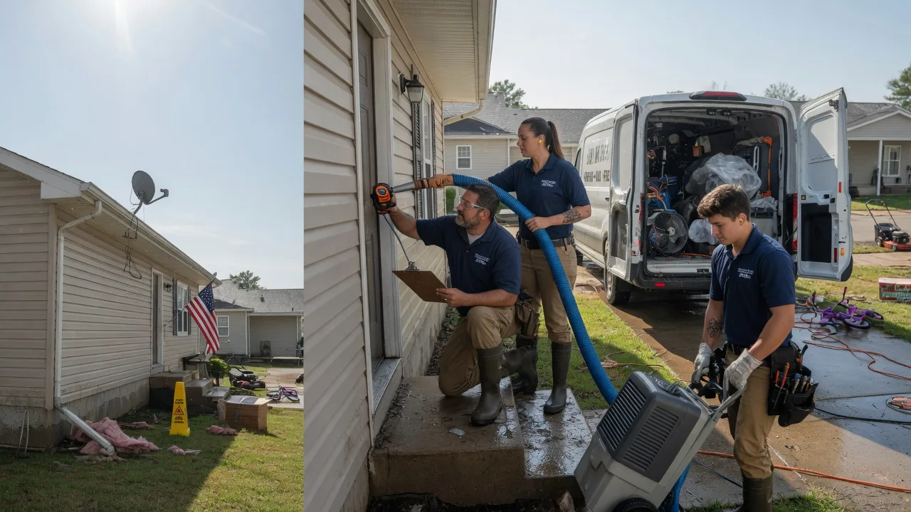 Ceiling Water Damage Restoration in Hallieford, VA near me